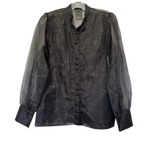 NWT Nasty Gal Sheer Blouse